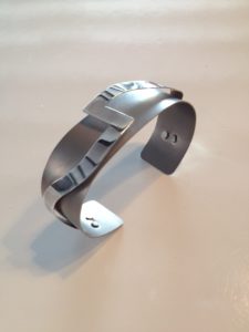 Amband Titanium en Zilver